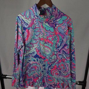 Upf 50+ Killian Popover In Pink Tropics Mermaids Call Size L